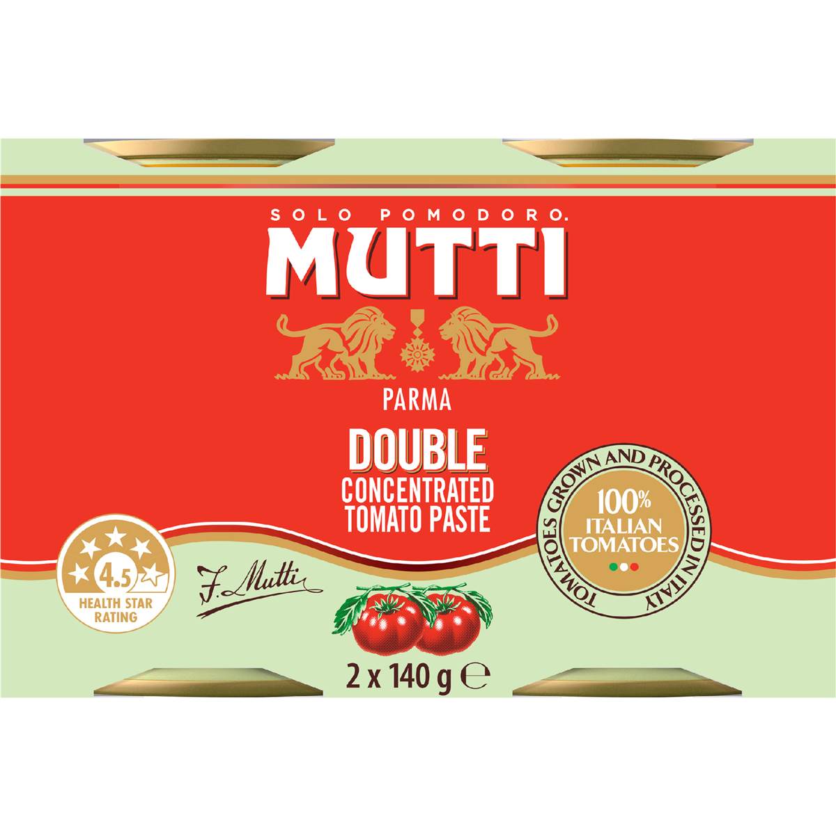 Mutti Tomato Paste Double Concentrate 140g x 2 pack