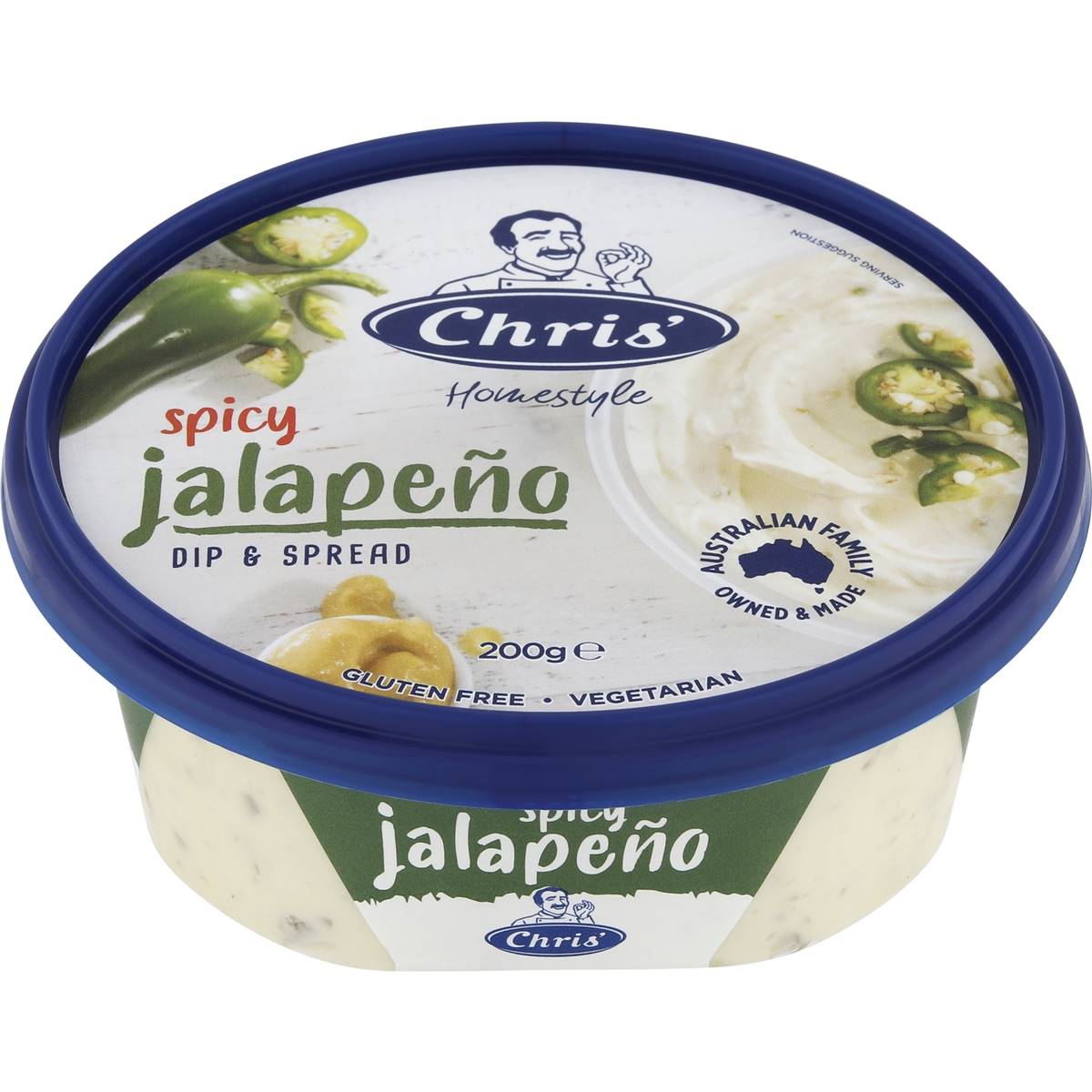 Calories in Chris' Spicy Jalapeno Dip & Spread