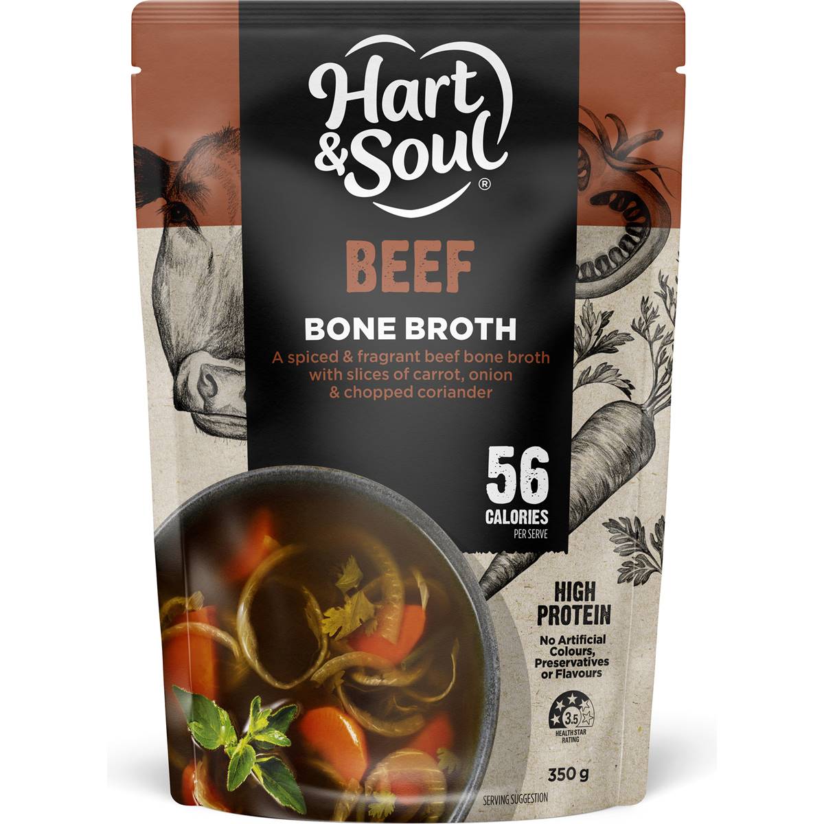 Calories in Coles Beef Bone Broth Calorie Counter Australia