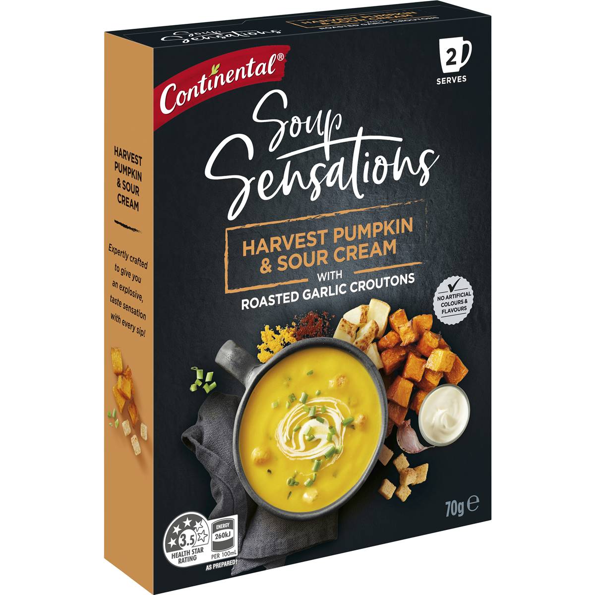 Continental Soup Sensations Harvest Pumpkin & Sour Cream 70g