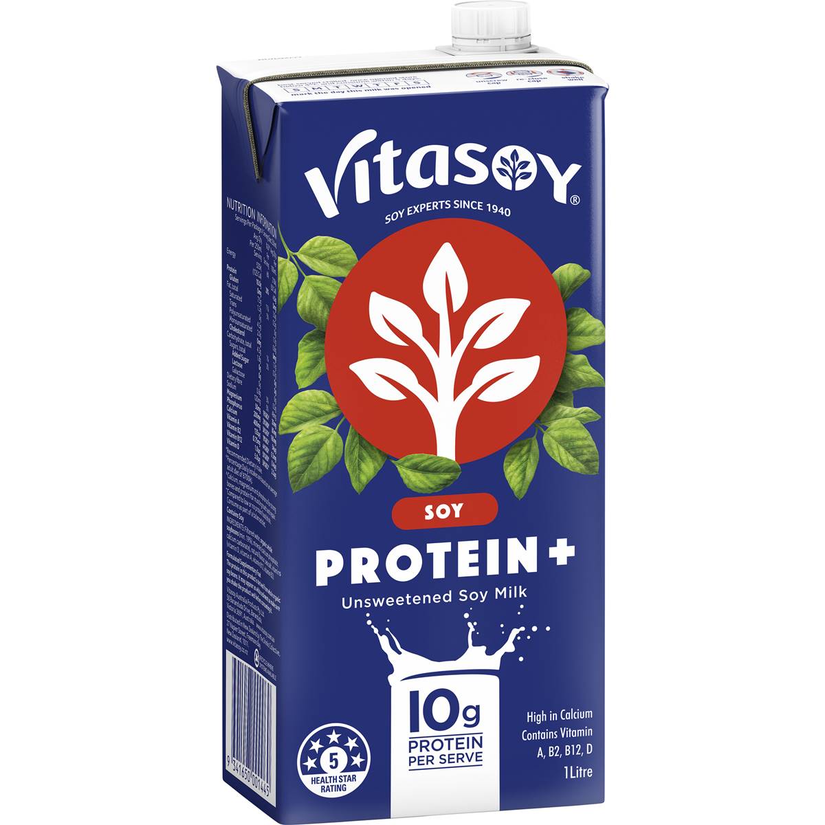Calories in Vitasoy Soy & Protein Unsweetened Milk