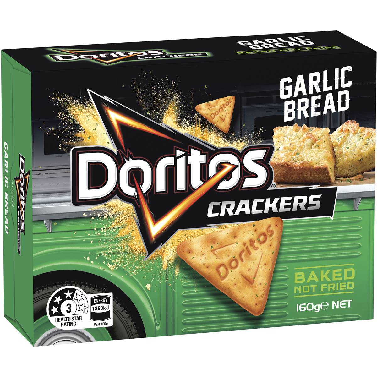 Calories in Doritos Crackers Garlic Bread calcount