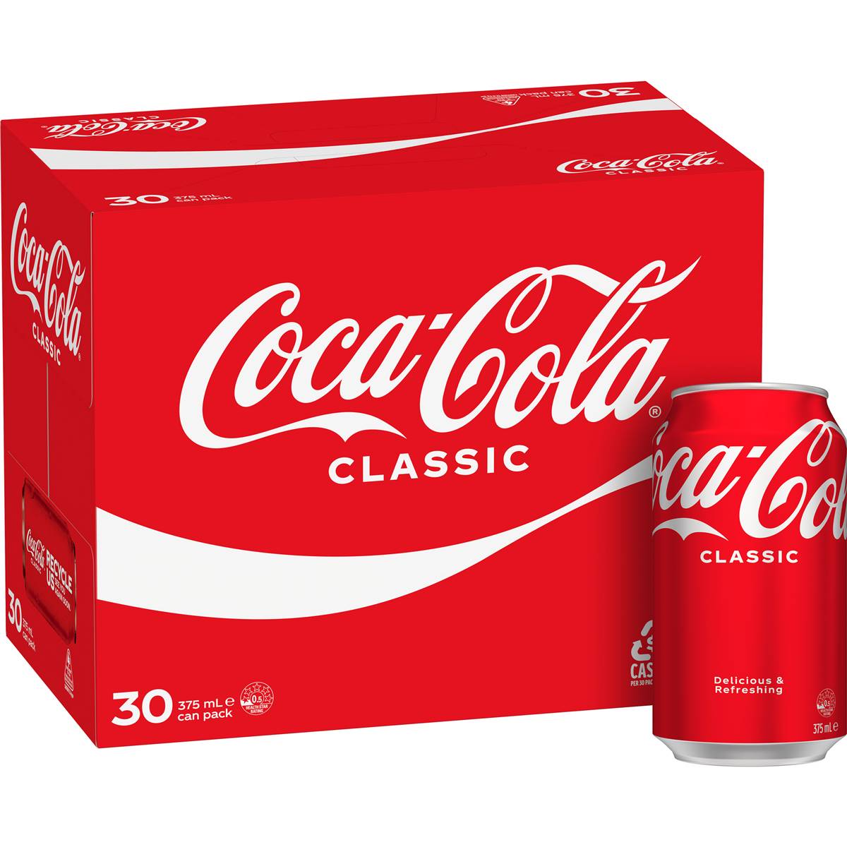 Calories in Coca-cola Classic Soft Drink Cans
