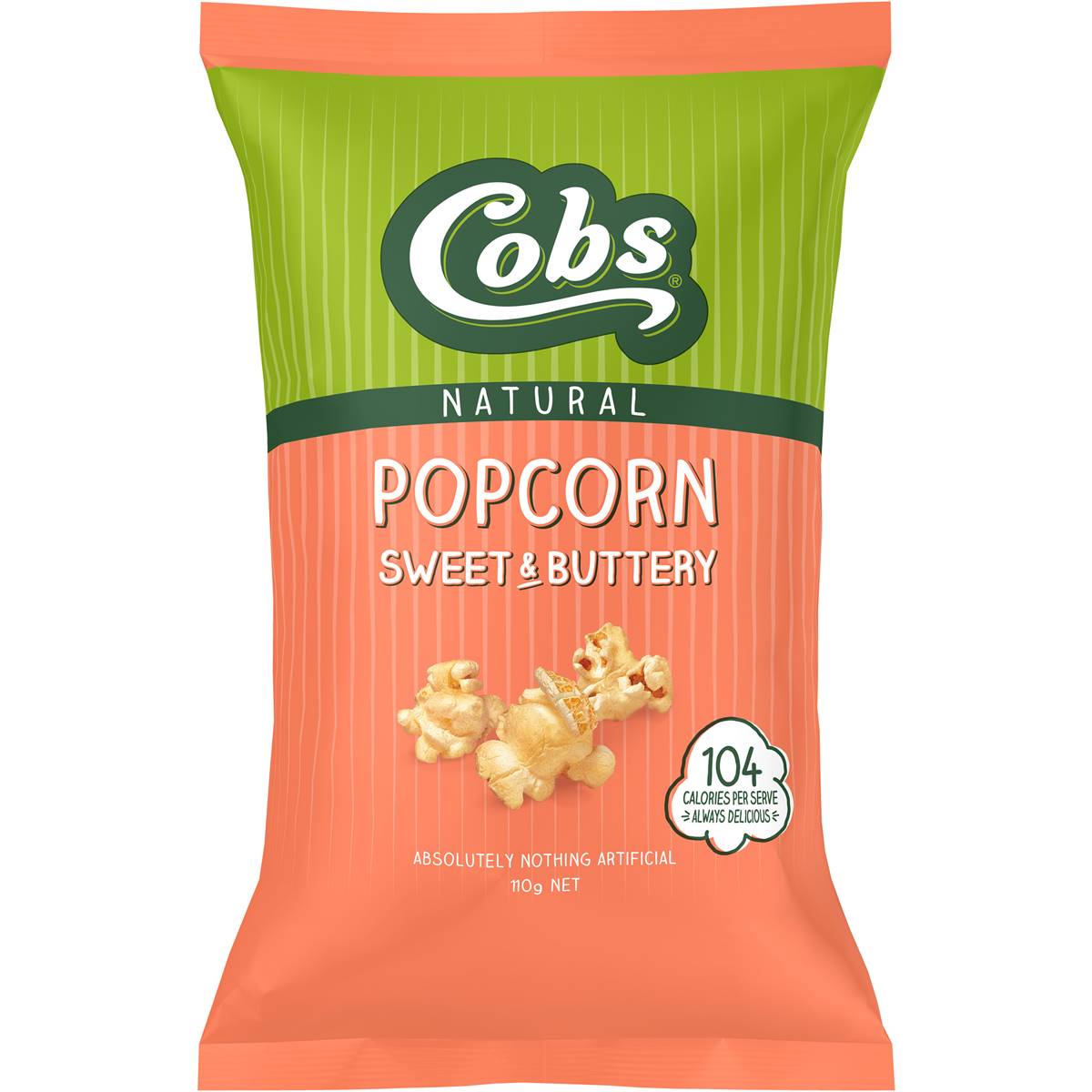 Calories in Cobs Popcorn Sweet As Gluten Free