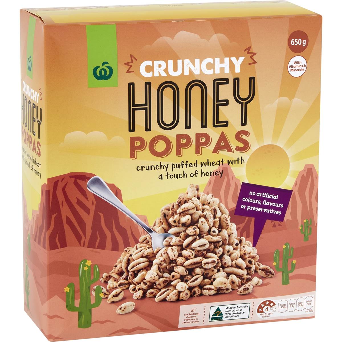 Woolworths Crunchy Honey Poppas