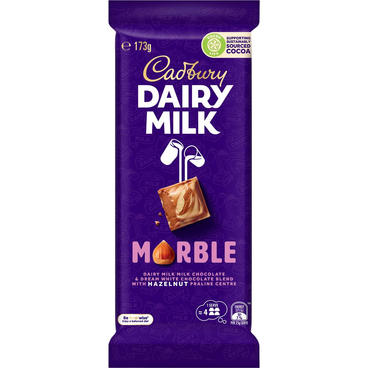 calories-in-cadbury-family-block-chocolate-marble-calcount