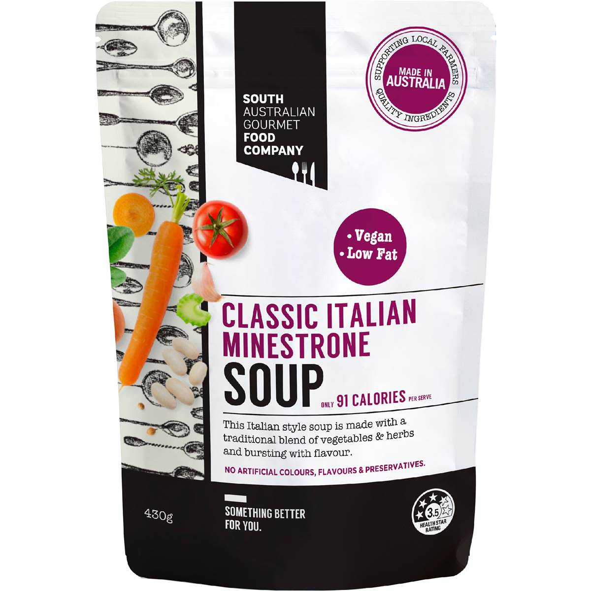 South Australian Gourmet Food Company Classic Italian Minestrone Soup Pouch