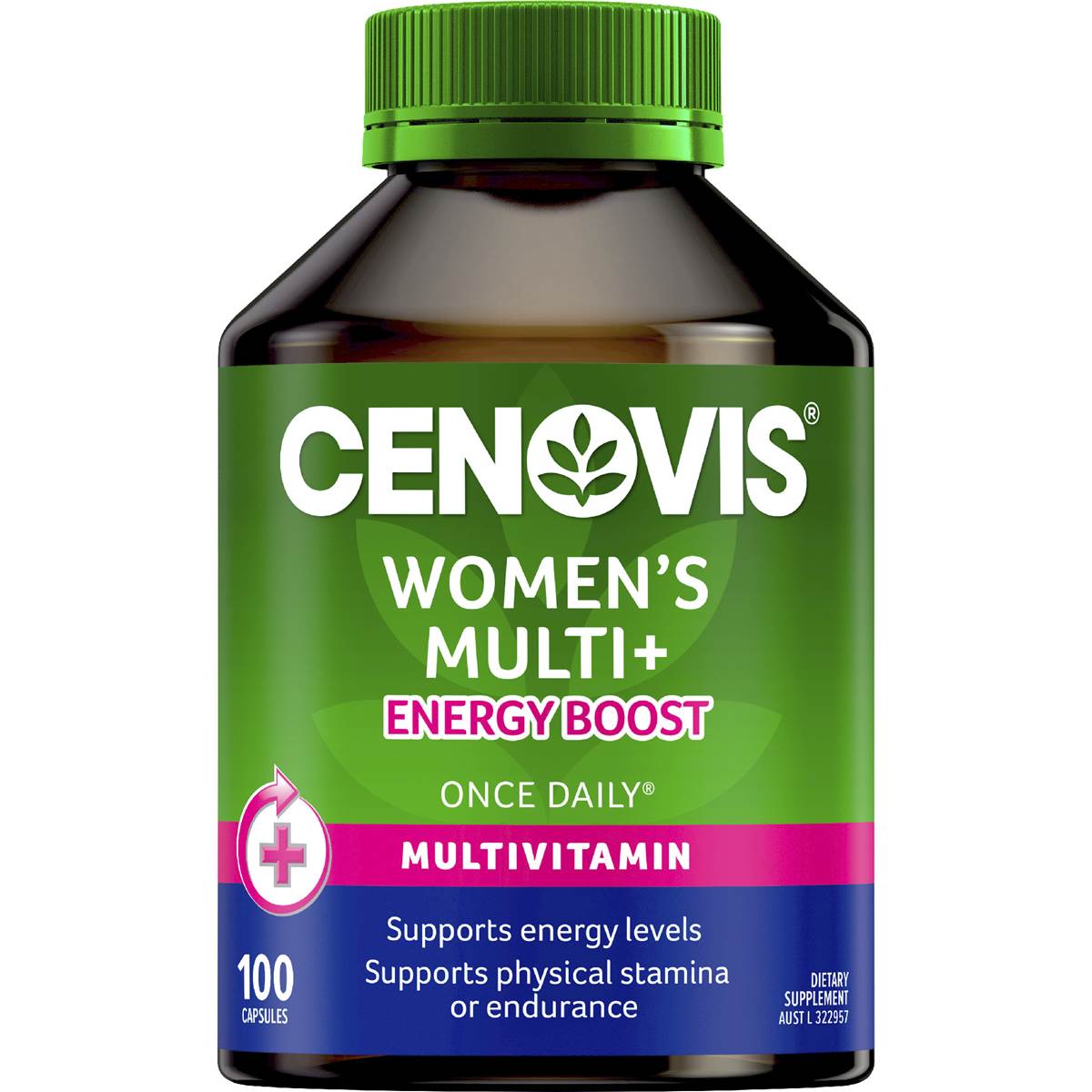 Cenovis Once Daily Women's Multi + Energy Boost Capsules 100 pack