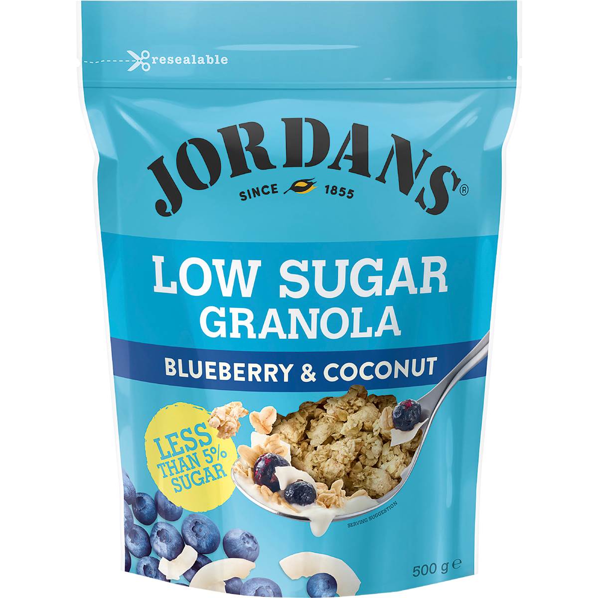 Jordans Low Sugar Granola Blueberry & Coconut 500g