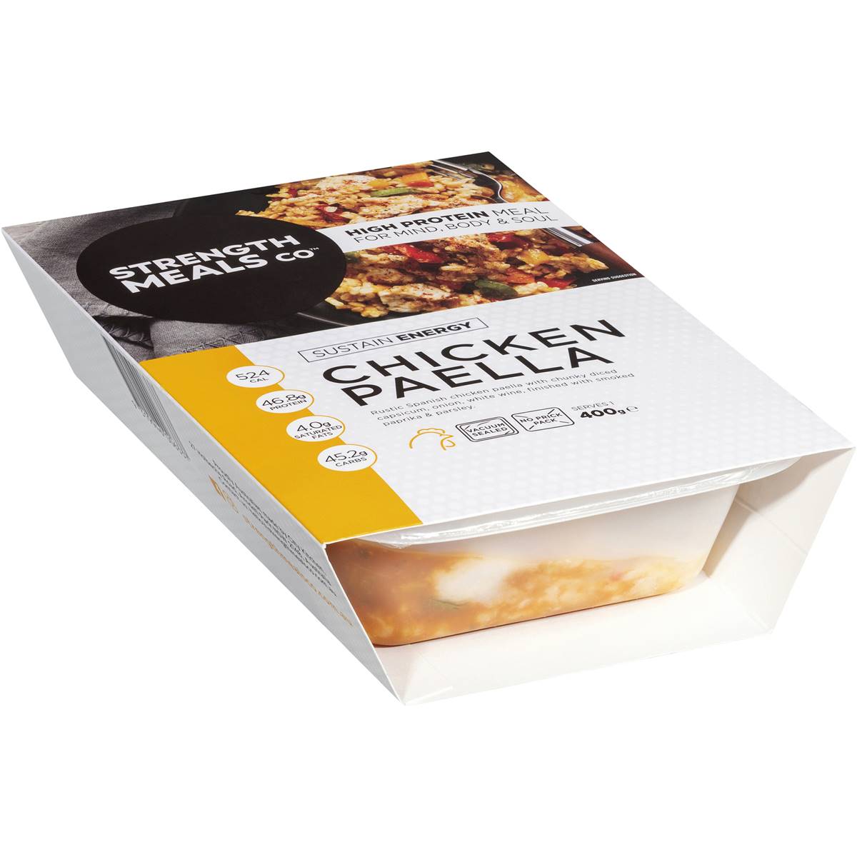 Calories in Strength Meals Co Nourish Chicken Paella calcount