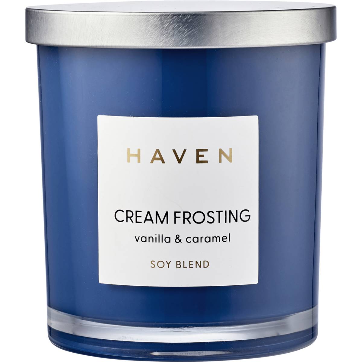 Haven Cream Frosting Vanilla & Caramel Soy Blend Candle each