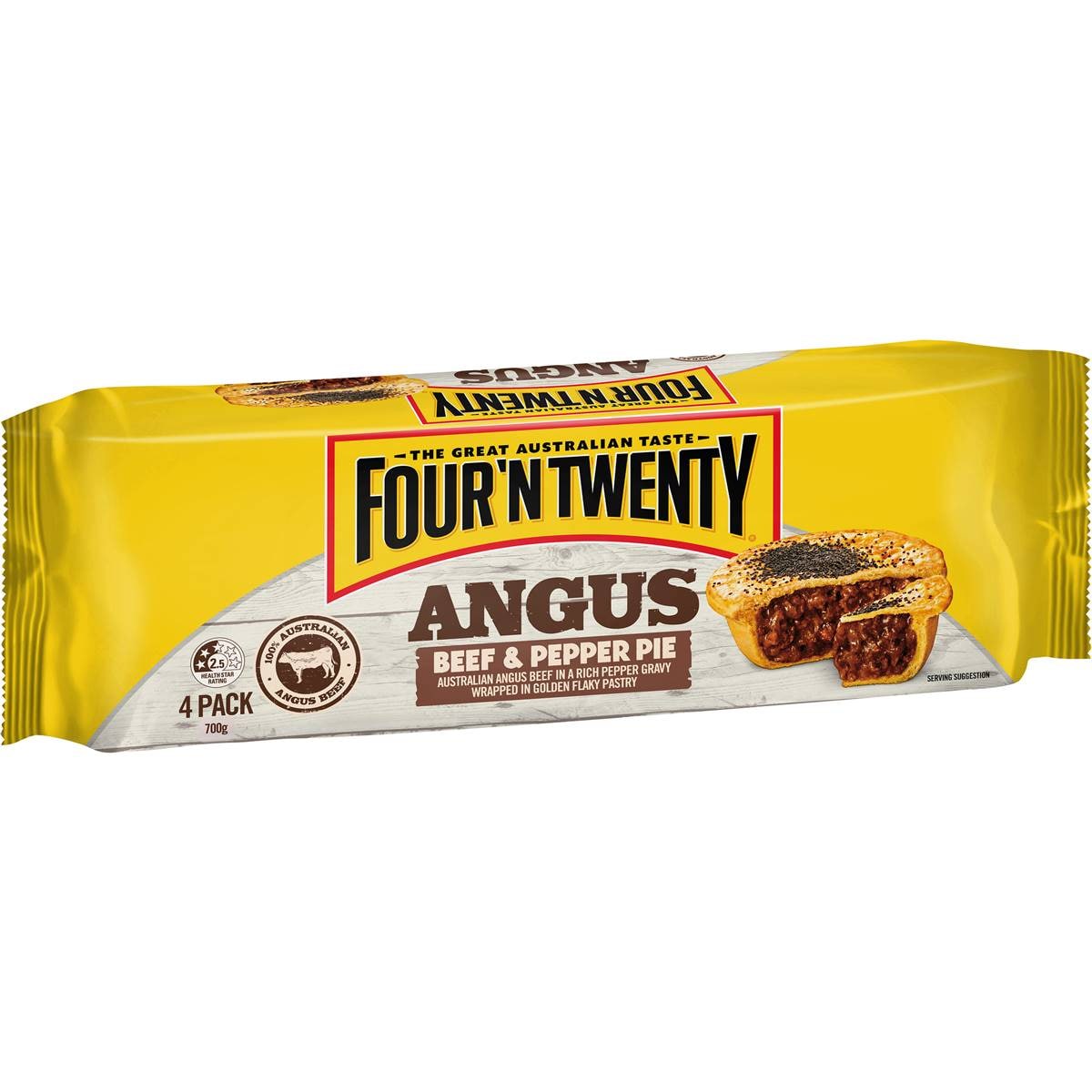 Four'N Twenty Angus Beef & Pepper Pies 4 pack