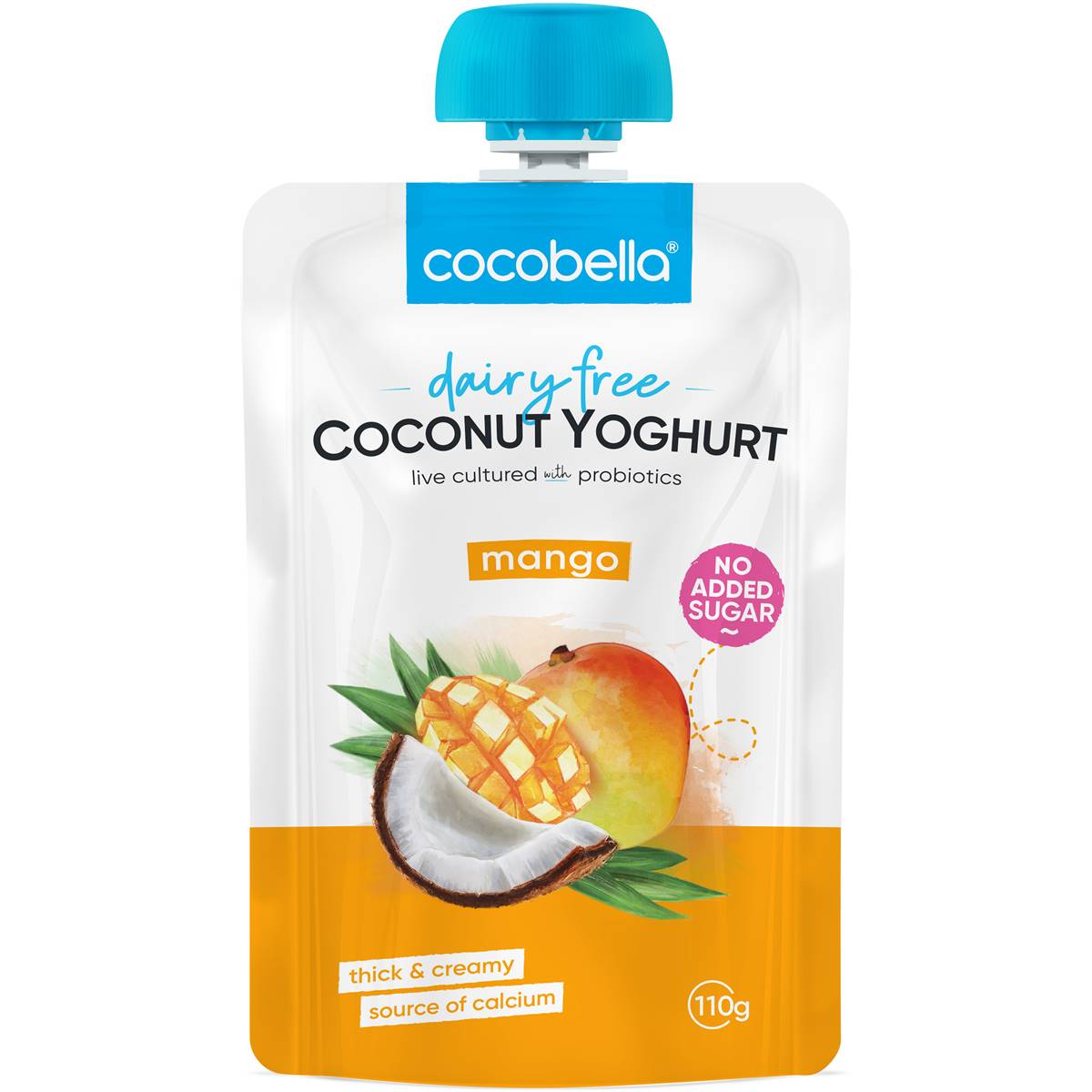 Calories in Cocobella Vanilla Coconut Yoghurt Pouch calcount