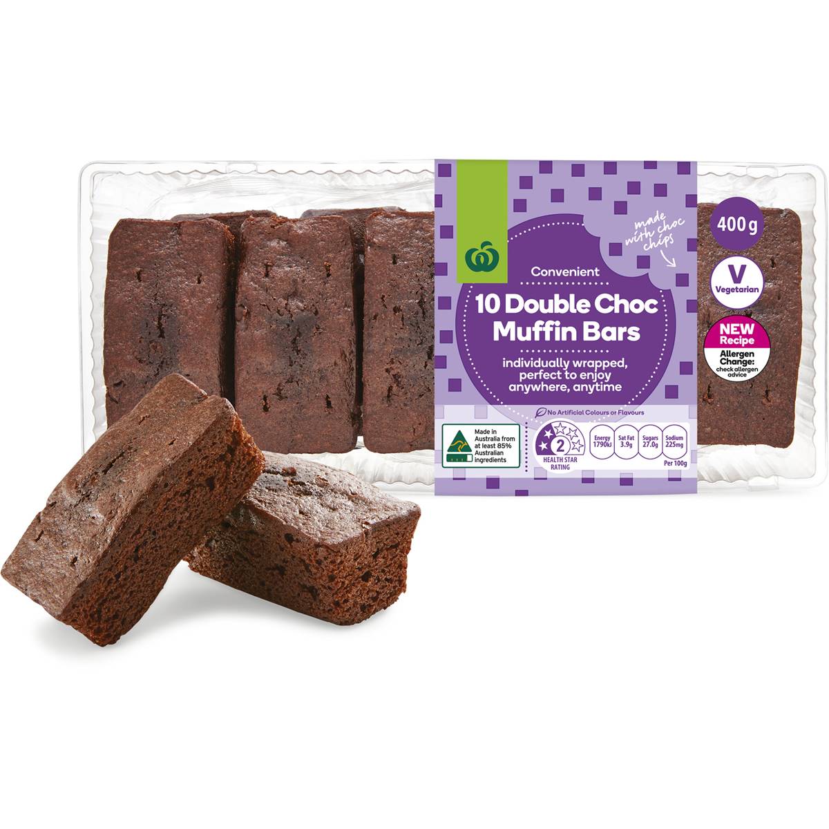 Calories In Woolworths Double Choc Muffin Bars Calcount