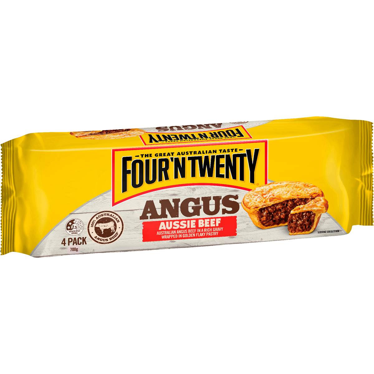 Four'N Twenty Angus Aussie Beef Pies 4 pack