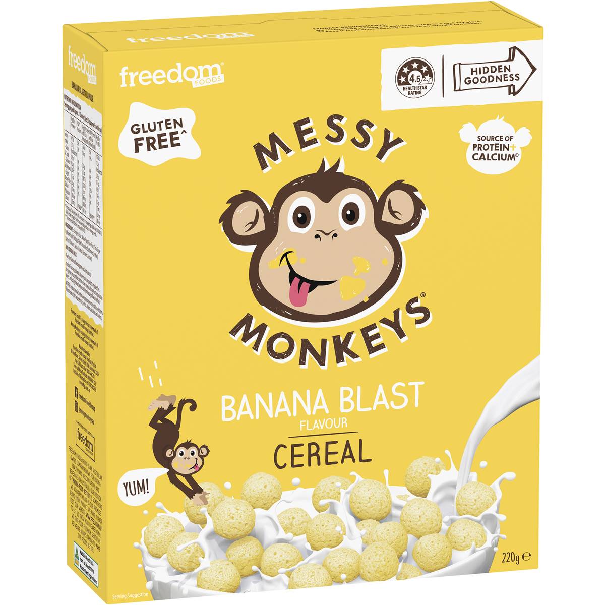 Calories in Messy Monkeys Banana Blast Cereal calcount