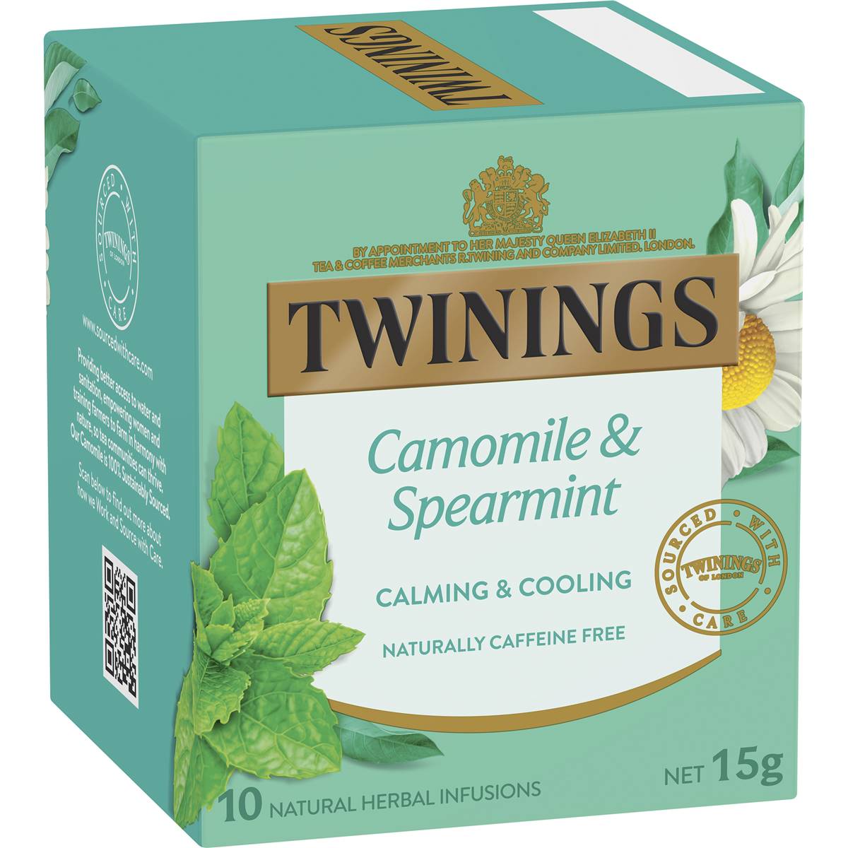 Calories in Twinings Camomile & Spearmint Tea Bags Tea Bags