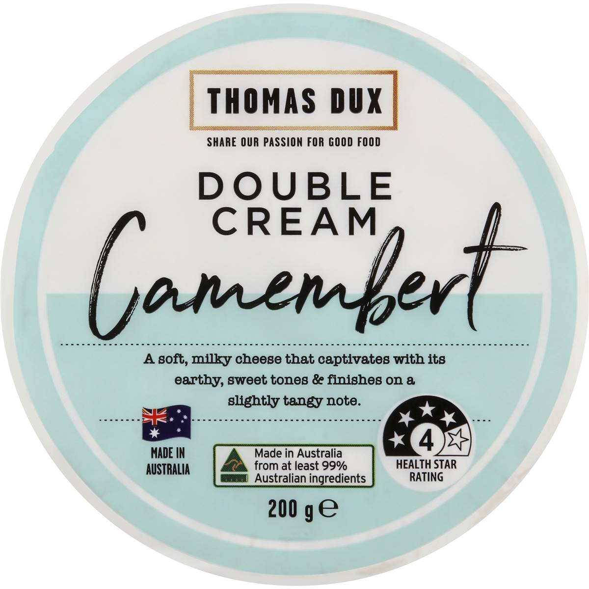 Calories in Thomas Dux Double Cream Camembert calcount