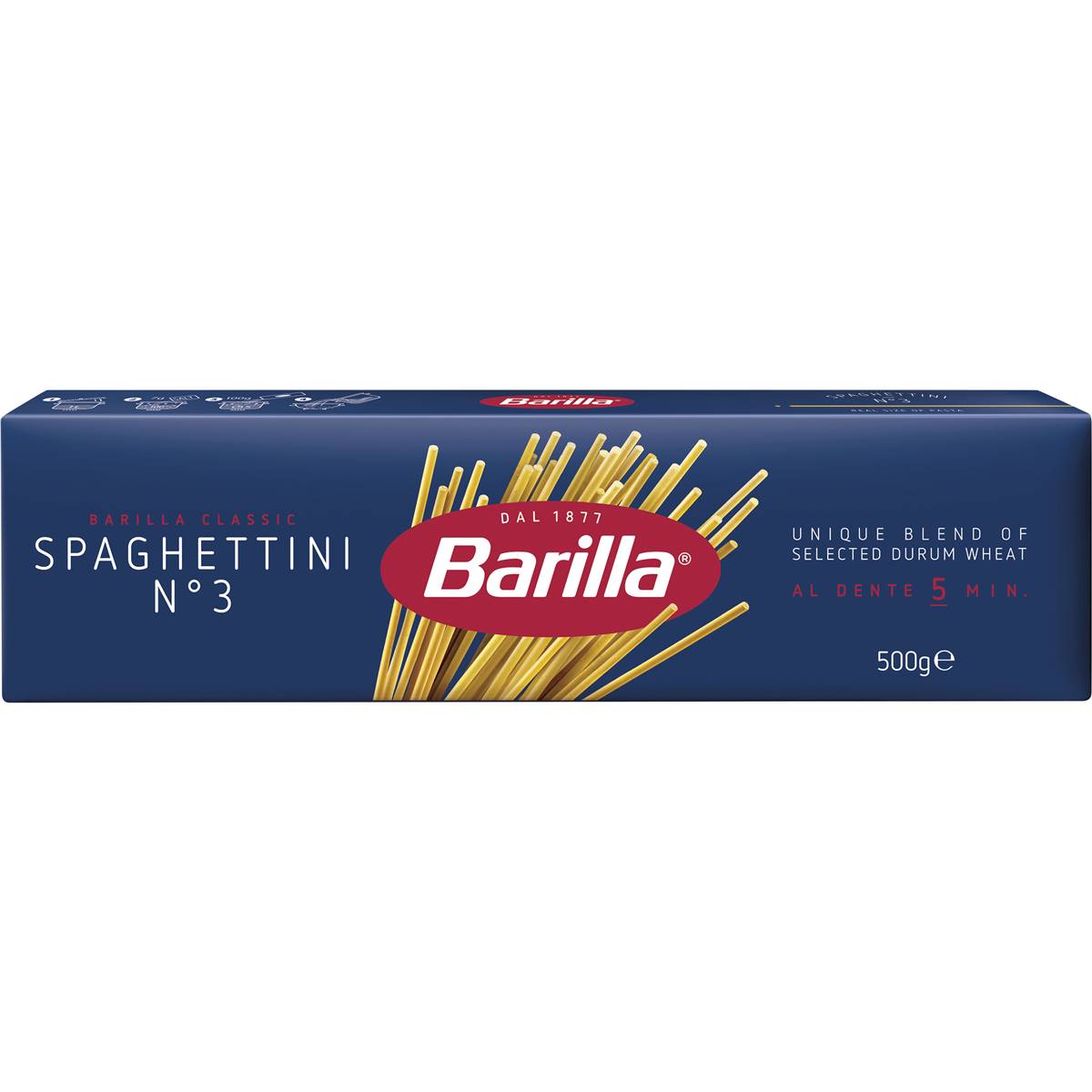 Calories in Barilla Pasta Spaghettini Spaghettini Pasta No 3