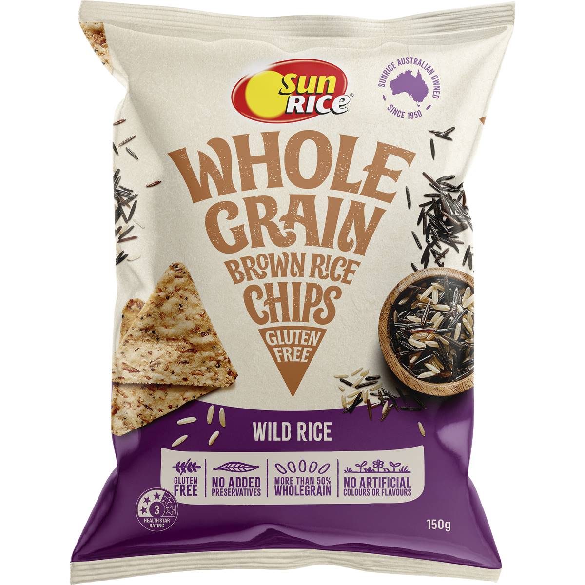 calories-in-sunrice-brown-rice-chips-wild-rice-calcount