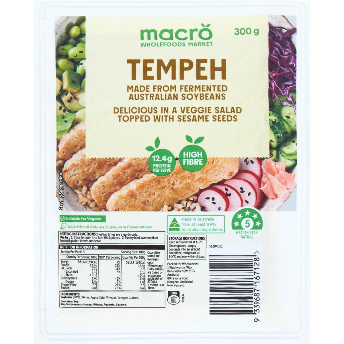 Calories in Macro Massaman Curry Tempeh calcount