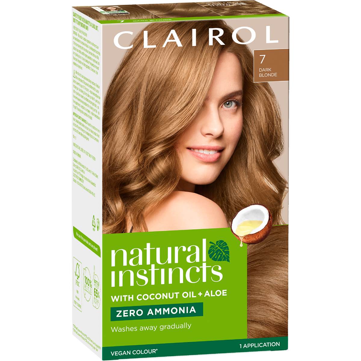 Clairol Natural Instincts Hair Colour 7 Dark Blonde Semi Permanent each
