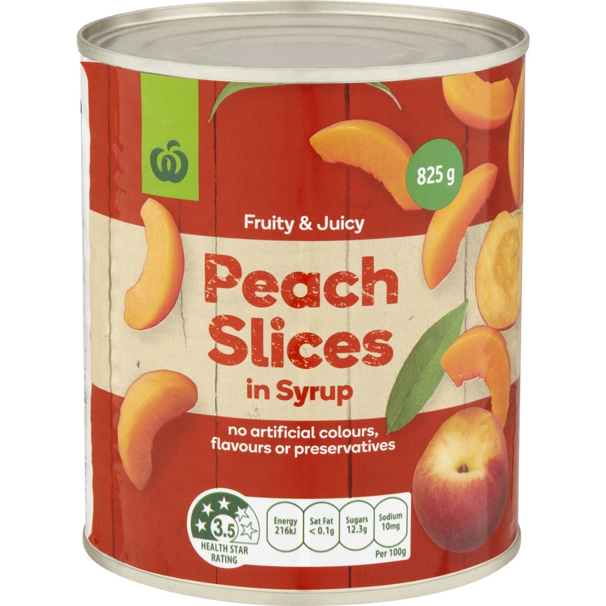 Calories in Woolworths Peach Slices In Syrup