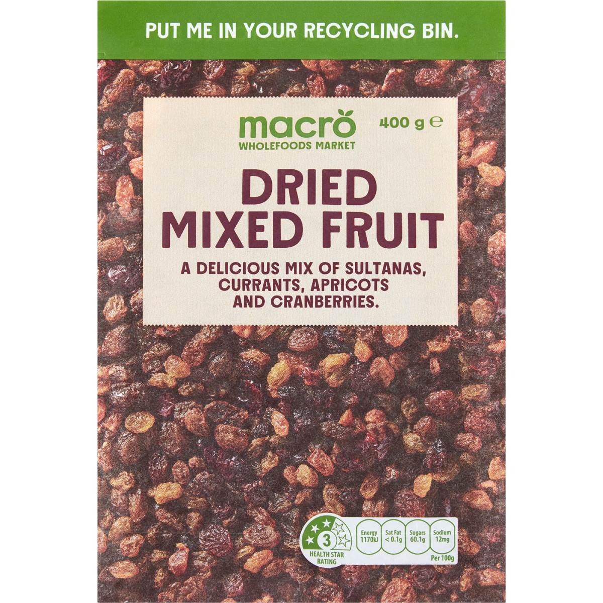 Macro Dried Mixed Fruit