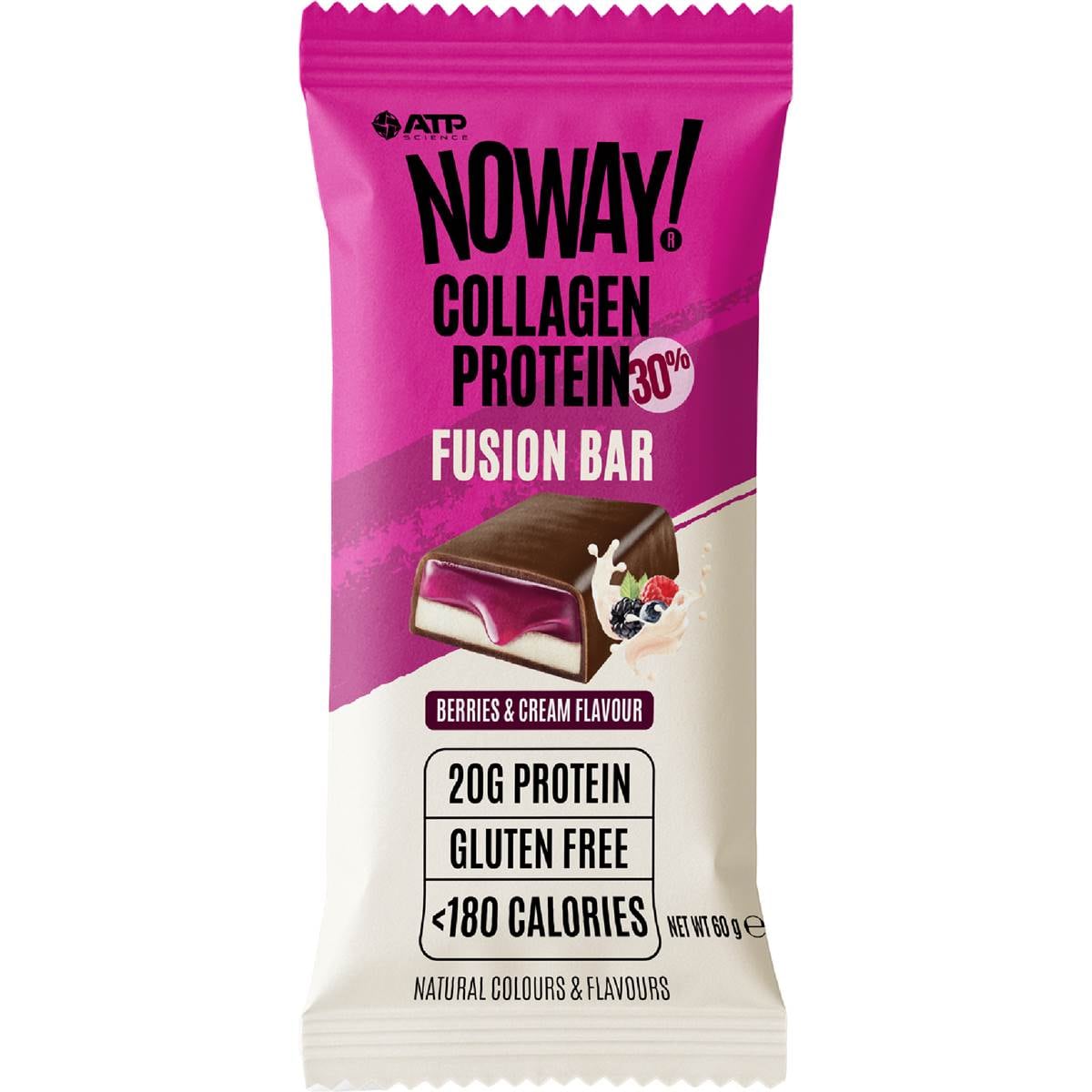 Noway Collagen Jelly & Mallow Fusion Bar Berries & Cream Flavour 60g