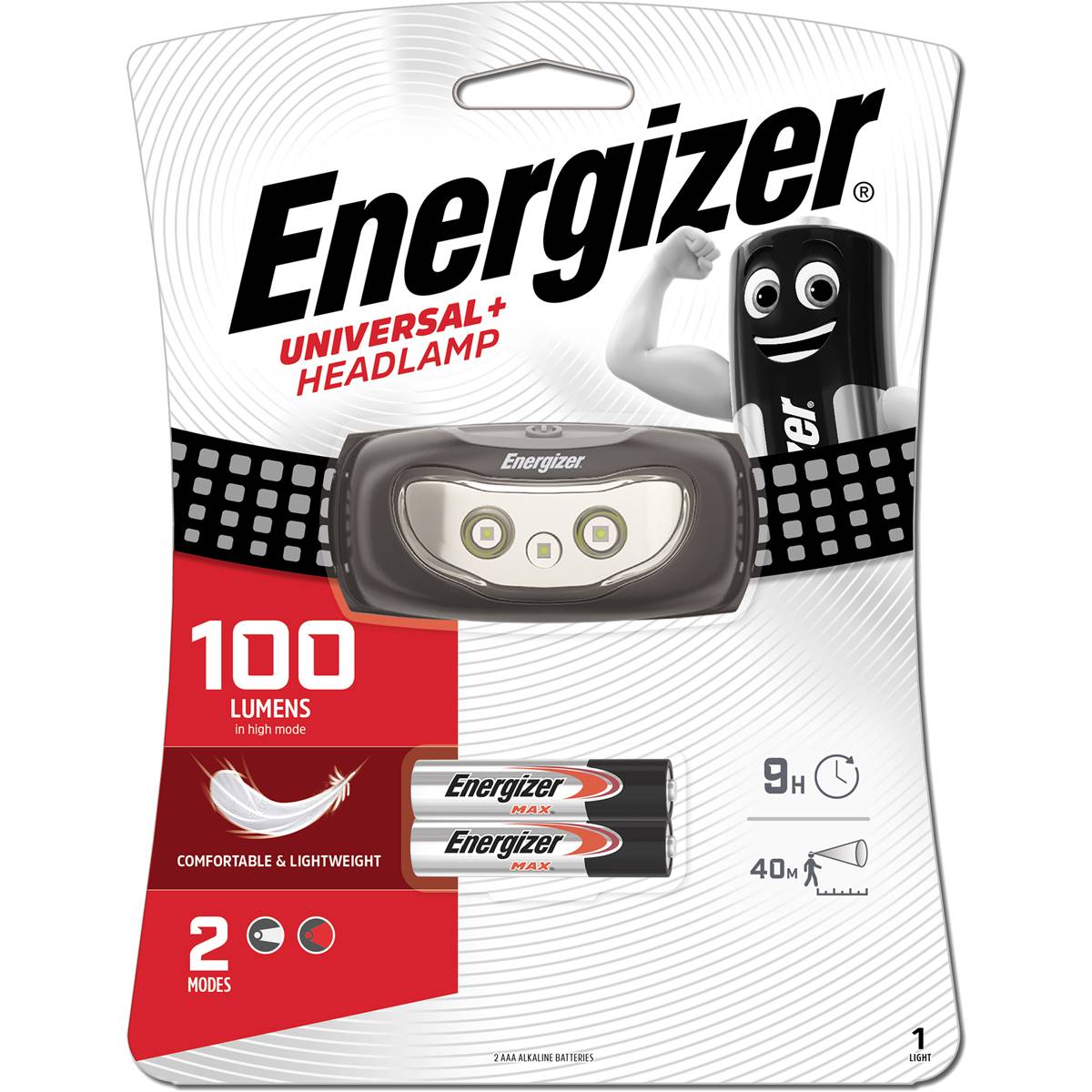 Energizer Universal Headlight Torch 100 Lumens