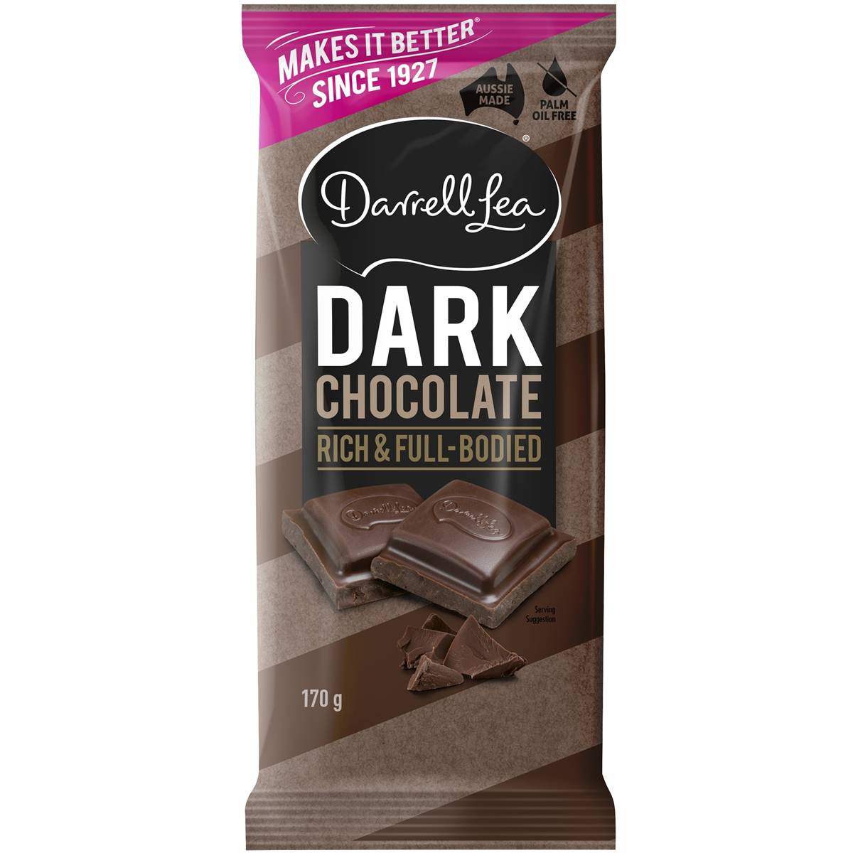 Calories in Darrell Lea Dark Chocolate Block calcount