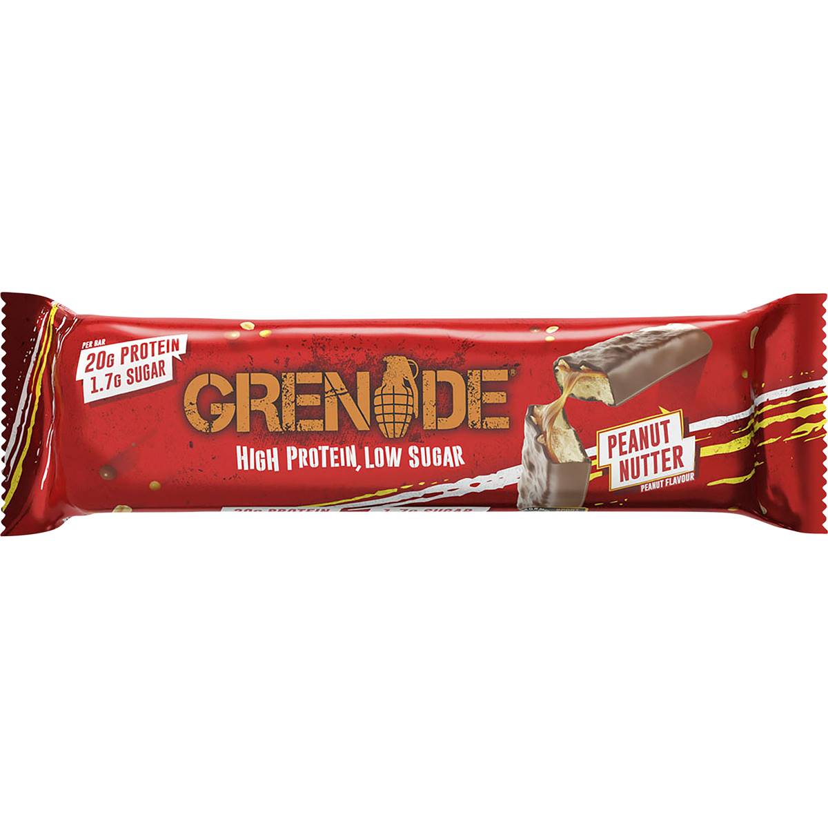 Grenade Peanut Nutter Milk Chocolate Protein Bar 60g – Woolworths