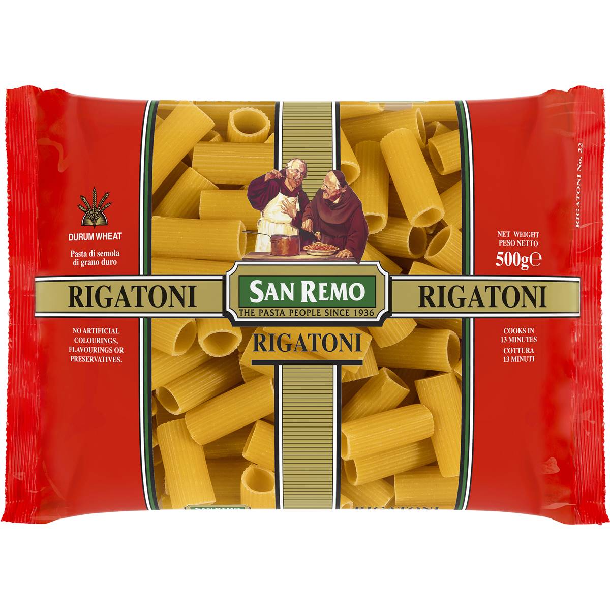 366 calories in San Remo Rigatoni Pasta No 22 (100g) calcount