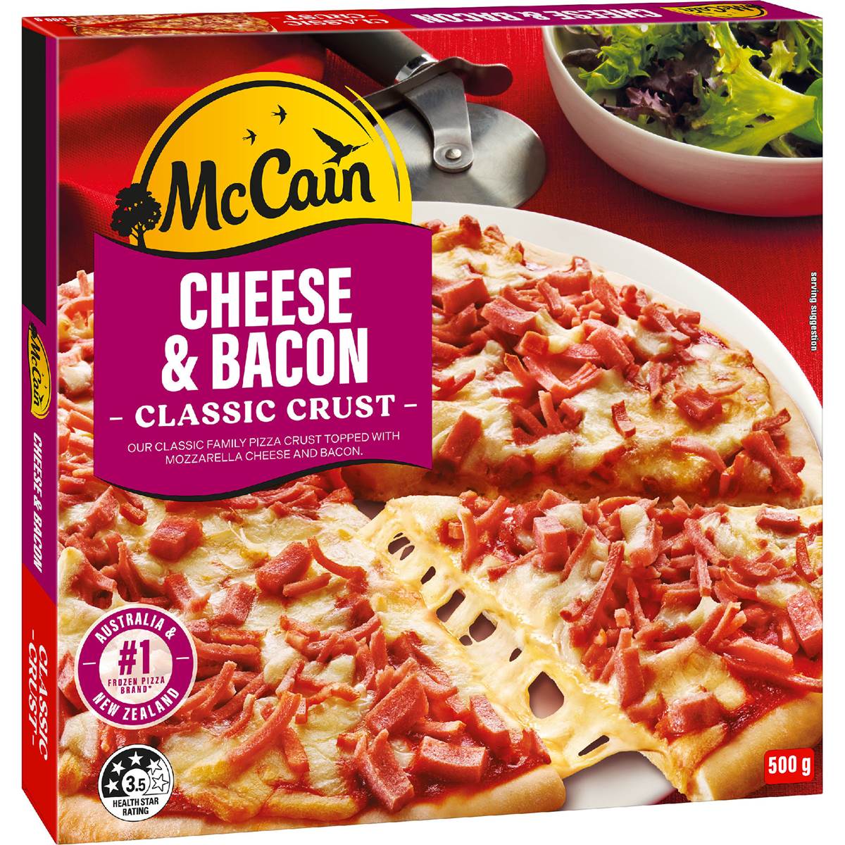 McCain Pizza Cheese & Bacon 500g