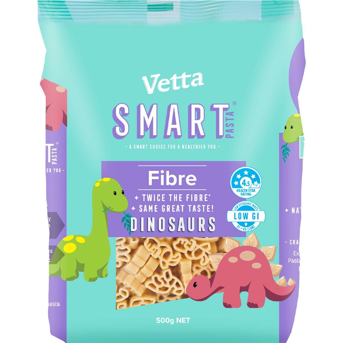 Calories in Vetta Smart Fibre Dinosaur Pasta calcount