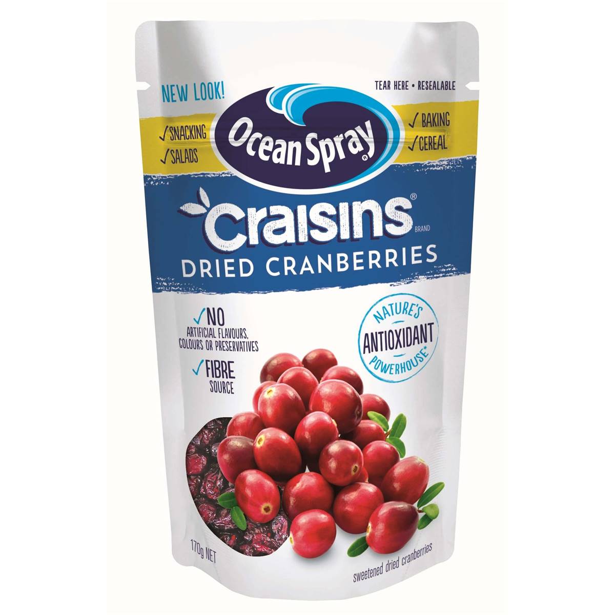 Calories in Ocean Spray Craisins Dried Cranberries calcount