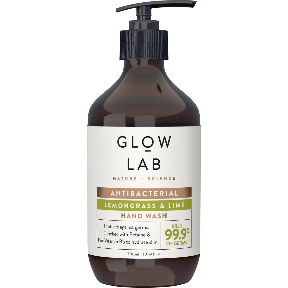 Glow Lab Lemongrass & Lime Hand Wash Anitbacterial 300mL