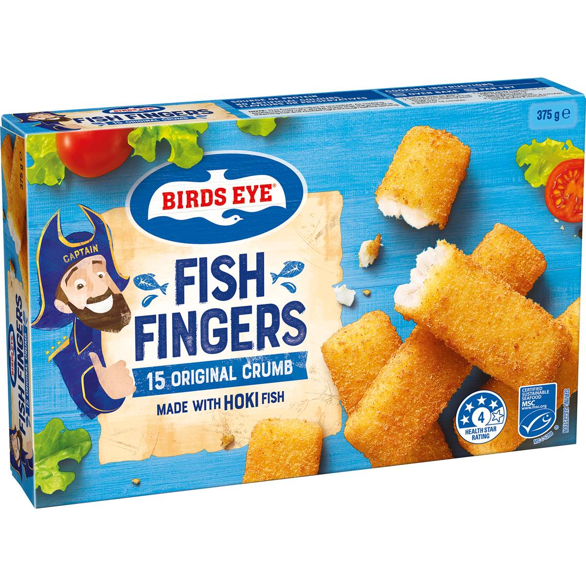 Birds Eye Fish Fingers Original Crumb Hoki 375g