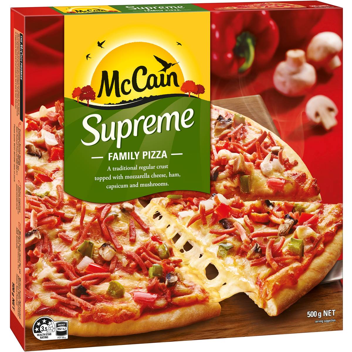 Calories in Mccain Supreme Pizza calcount