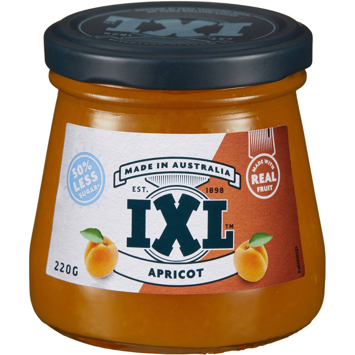 Calories in Ixl Apricot Jam 50 Less Sugar calcount