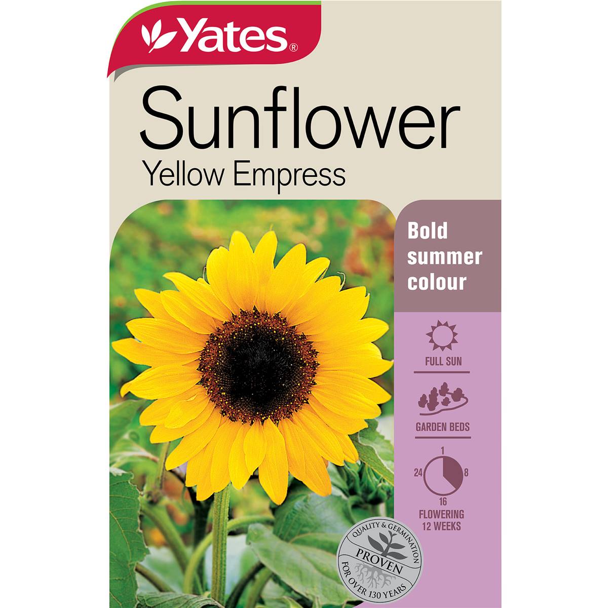 Yates Yellow Empress Sunflower Seeds each