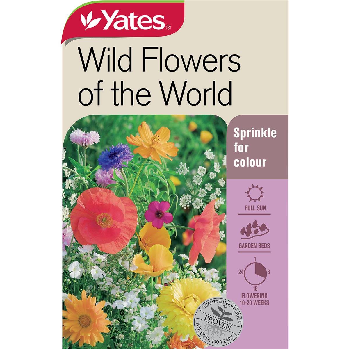 Yates Wild Flowers Of The World Seeds each