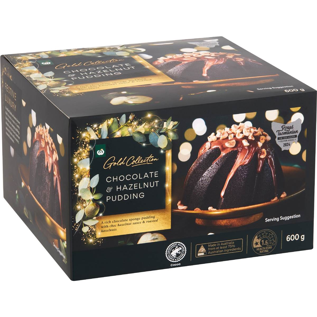 Calories in Woolworths Gold Fruit & Chocolate Pudding calcount