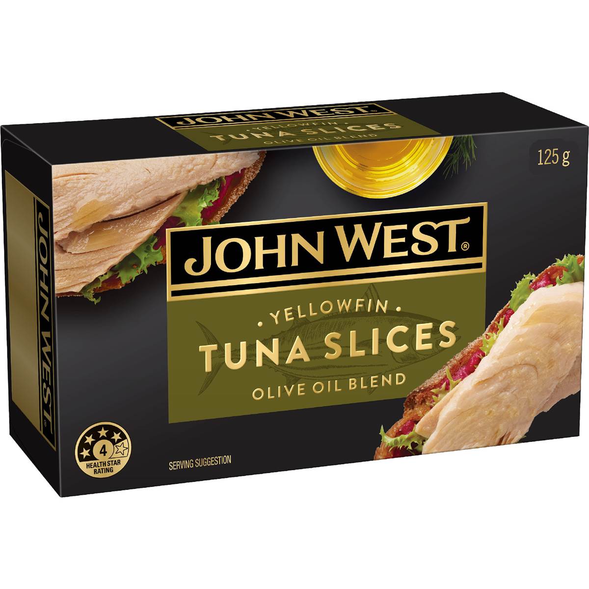 Calories in John West Tuna Slices In Olive Oil calcount