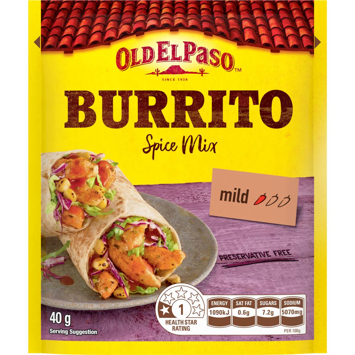 Calories In Old El Paso Mexican Burrito Spice Mix Calcount calories-in-old-el-paso-mexican-burrito-spice-mix-calcount