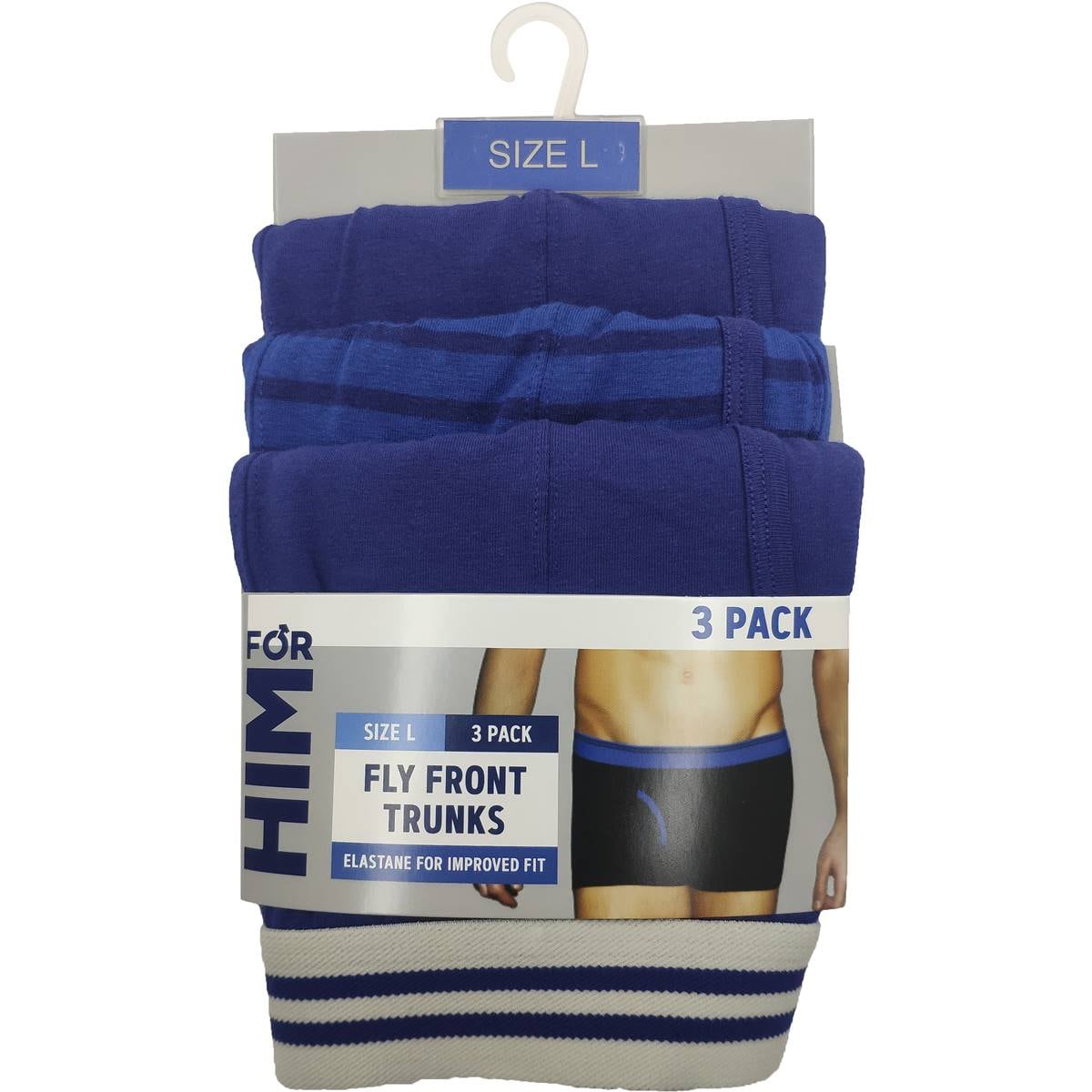 For Him Fly Front Trunks Large Assorted