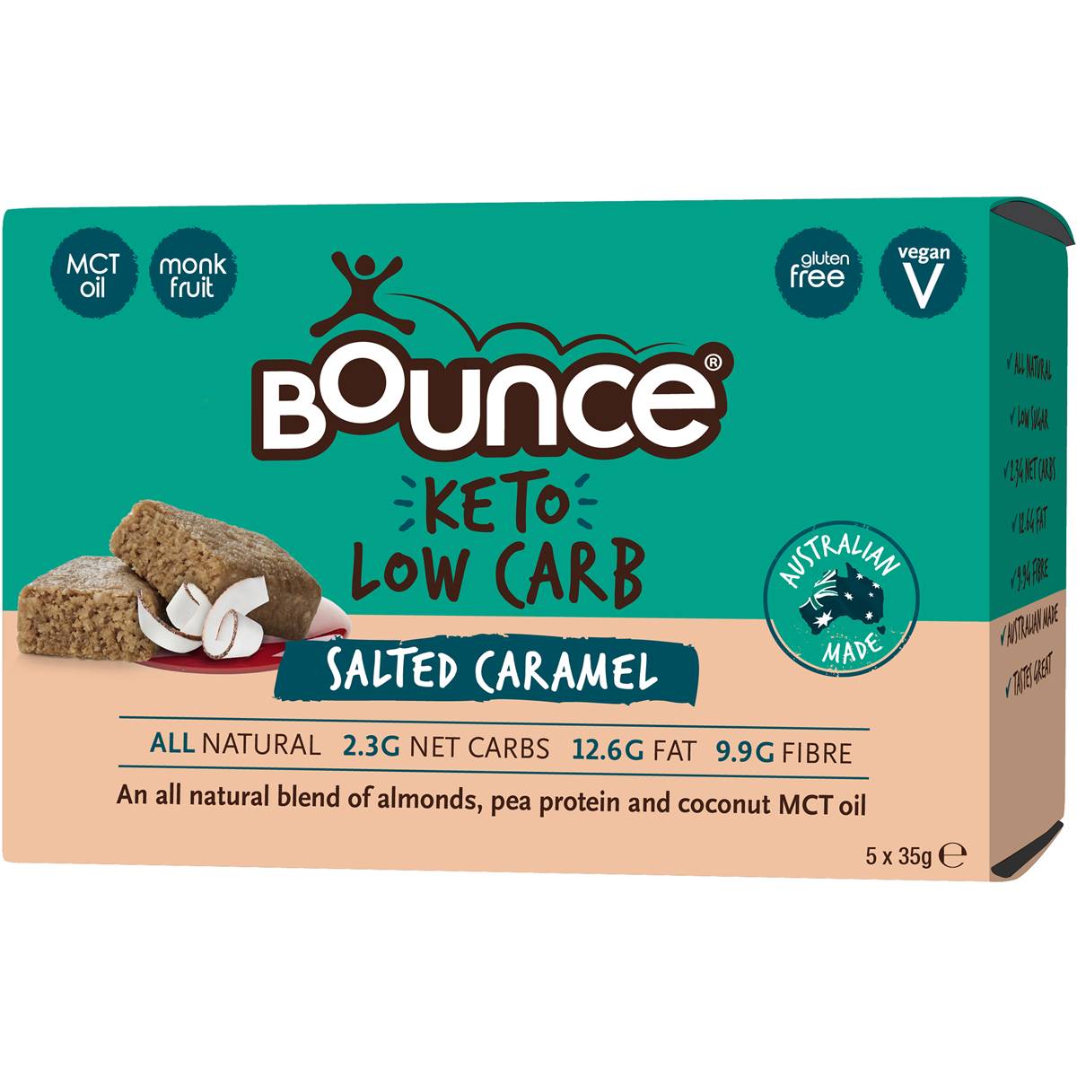 Calories in Bounce Salted Caramel Keto Bar calcount
