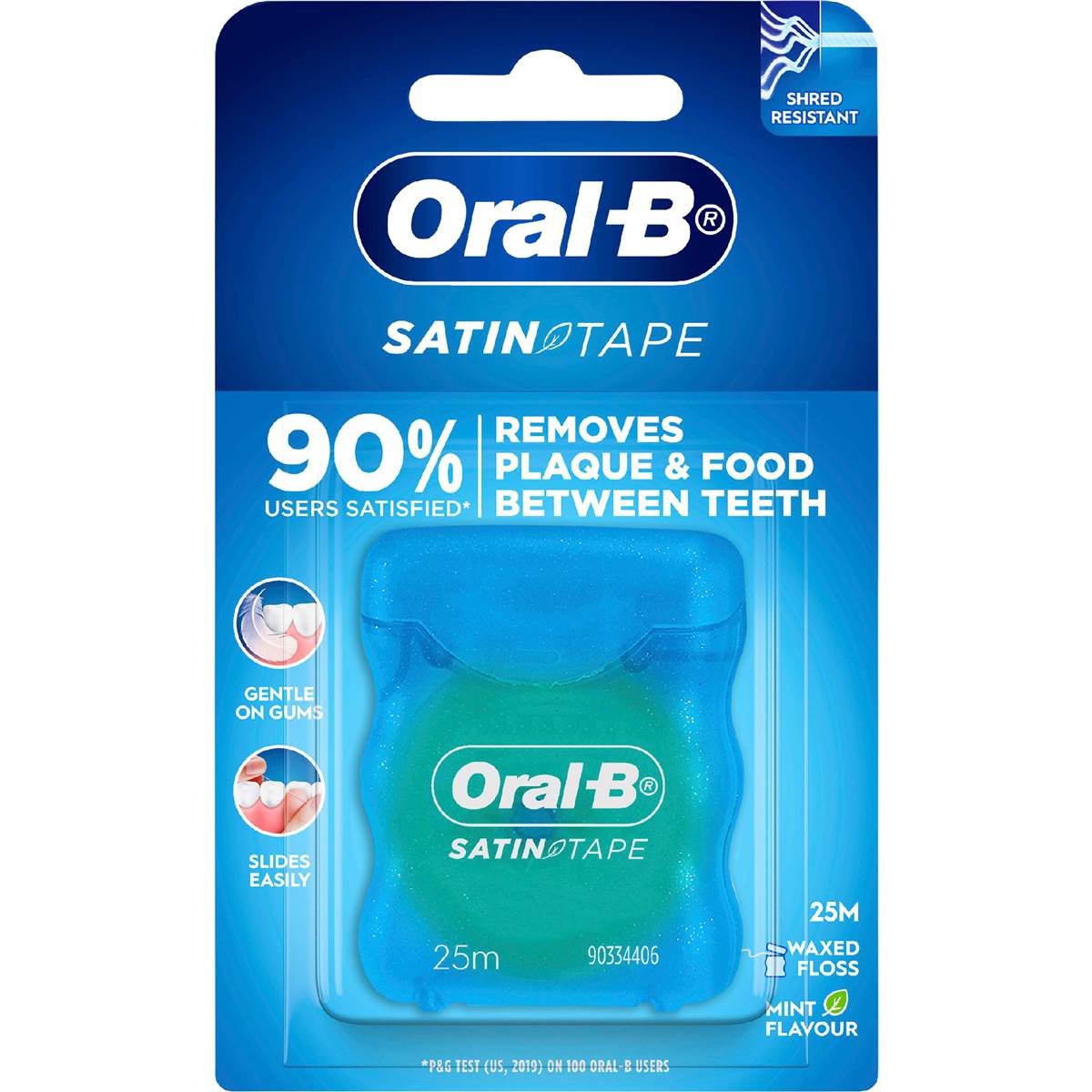 Oral-B Satin Tape Clean Dental Floss Mint 25m each