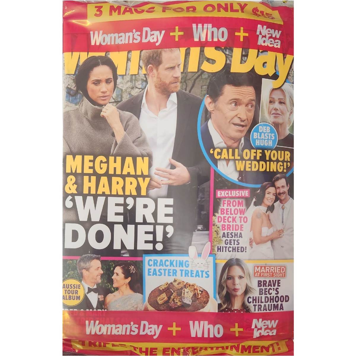 Woman's Day New Idea Who Magazines Triple Pack