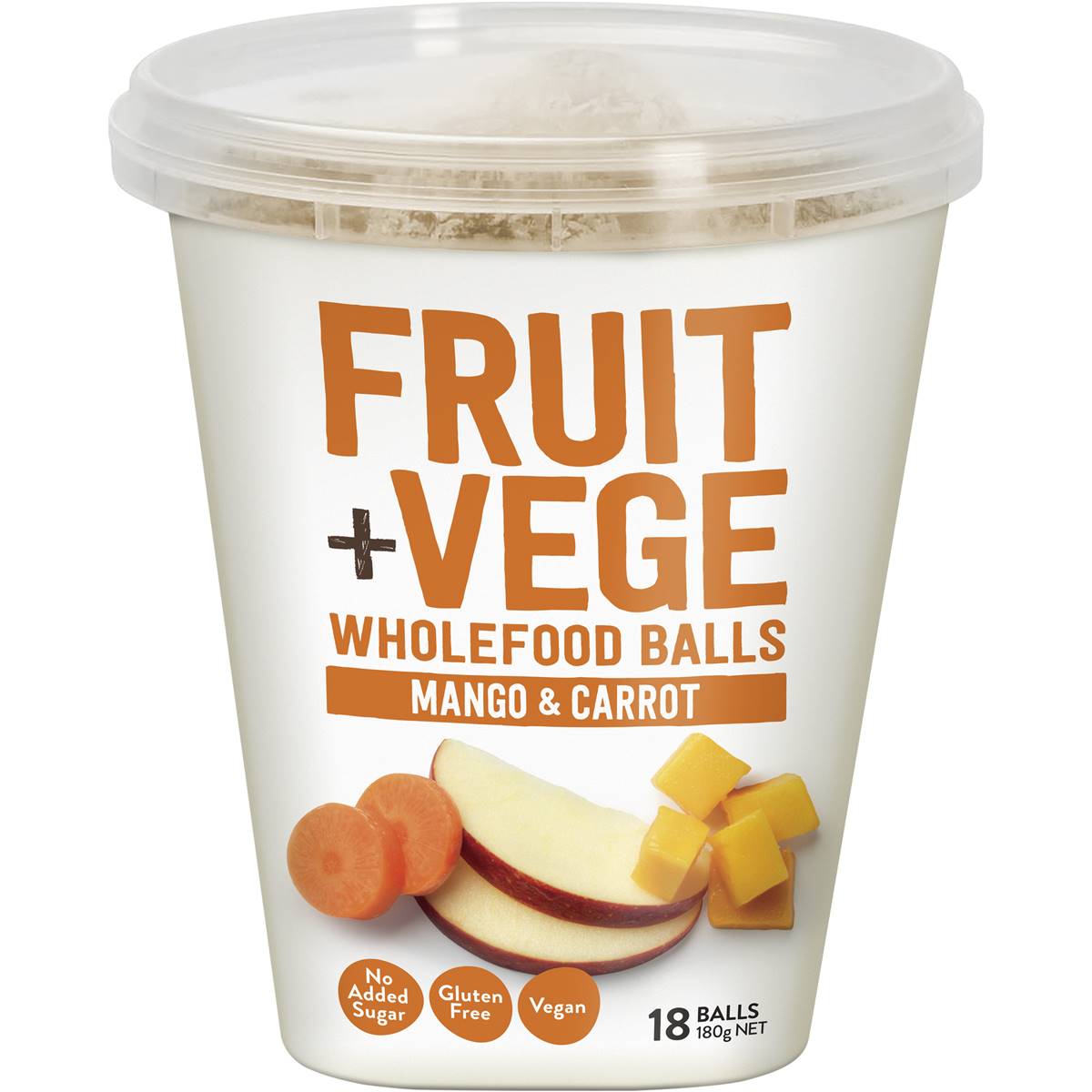 Calories in Tasti Fruit & Vege Balls Mango & Carrot